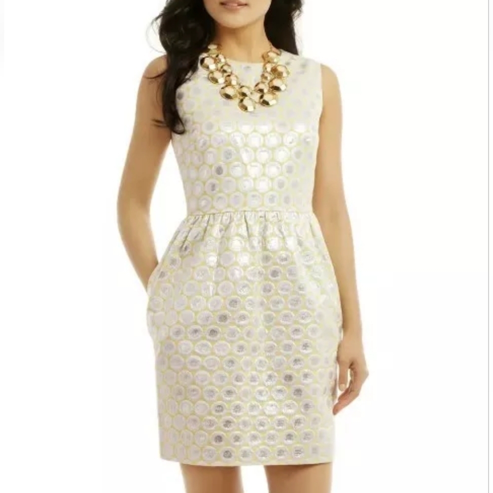 Raoul Womens Dress‎ Going in Circles Metallic Christmas Holiday NYE Party Size 6
